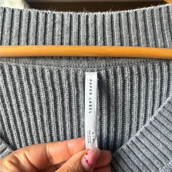 PAPER LABEL | cotton sweater vest | size medium (oversized fit) - Picture 4 of 4